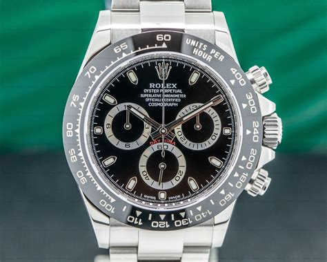 rolex daytona ceramica bezel black dial 116500ln bk|2016 rolex 116500ln.